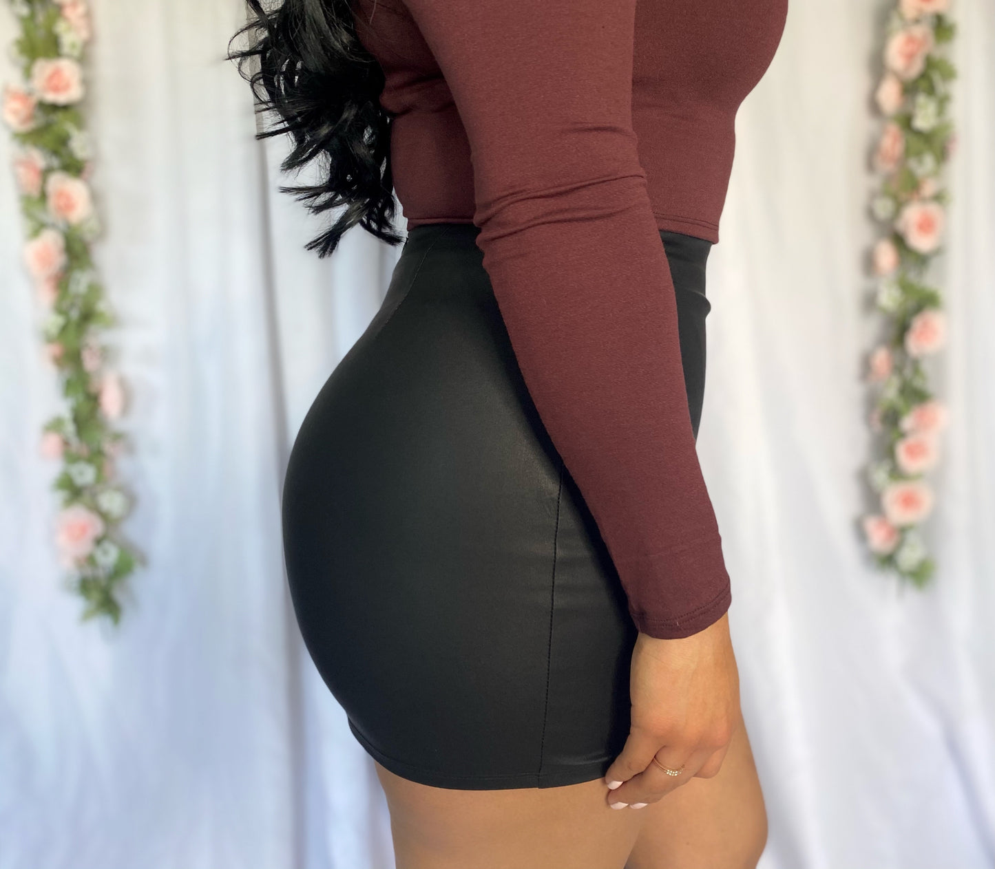 Tati Leather Skirt